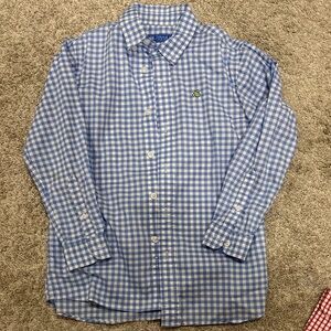 J. Bailey Blue Checkered Boys Button down size 7